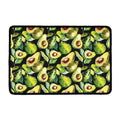 Watercolor Avocado Print Kitchen Mat