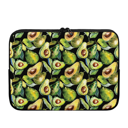 Watercolor Avocado Print Laptop Sleeve