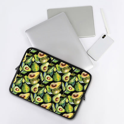 Watercolor Avocado Print Laptop Sleeve