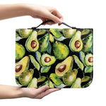 Watercolor Avocado Print Leather Bible Cover