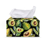 Watercolor Avocado Print Leather Tissue Box Cover