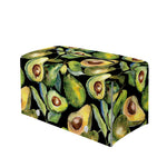 Watercolor Avocado Print Leather Tissue Box Cover