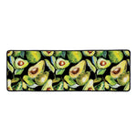 Watercolor Avocado Print Long Kitchen Mat