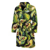 Watercolor Avocado Print Men's Bathrobe