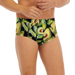 Watercolor Avocado Print Men's Briefs