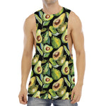 Watercolor Avocado Print Men's Muscle Tank Top