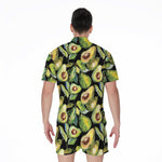 Watercolor Avocado Print Men's Rompers