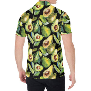 Watercolor Avocado Print Men's Shirt