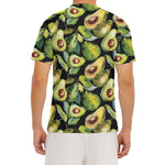 Watercolor Avocado Print Men's Short Sleeve Rash Guard