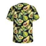 Watercolor Avocado Print Men's Sports T-Shirt
