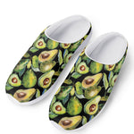 Watercolor Avocado Print Mesh Casual Shoes