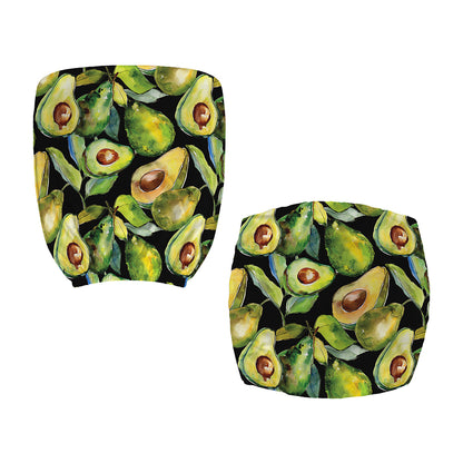 Watercolor Avocado Print Office Chair Cover