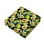 Watercolor Avocado Print Outdoor Seat Cushion Cover