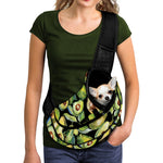 Watercolor Avocado Print Pet Sling Carrier
