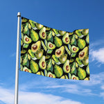 Watercolor Avocado Print Polyester Flag