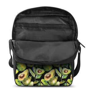 Watercolor Avocado Print Rectangular Crossbody Bag