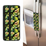 Watercolor Avocado Print Refrigerator Handle Covers