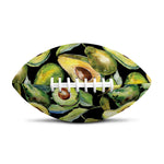 Watercolor Avocado Print Rugby Ball