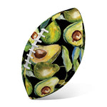 Watercolor Avocado Print Rugby Ball