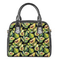 Watercolor Avocado Print Shoulder Handbag