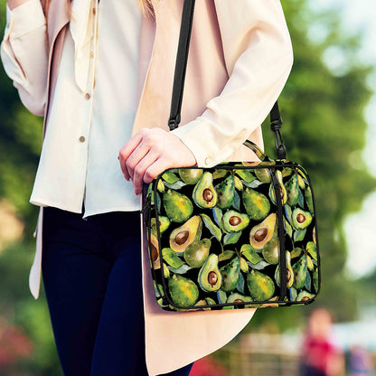 Watercolor Avocado Print Shoulder Strap Bible Bag
