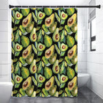 Watercolor Avocado Print Shower Curtain