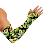 Watercolor Avocado Print Sun Protection Arm Sleeves