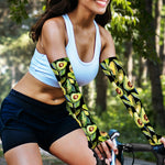 Watercolor Avocado Print Sun Protection Arm Sleeves