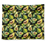 Watercolor Avocado Print Tapestry