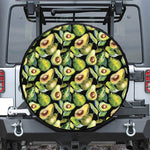 Watercolor Avocado Print Tire Cover