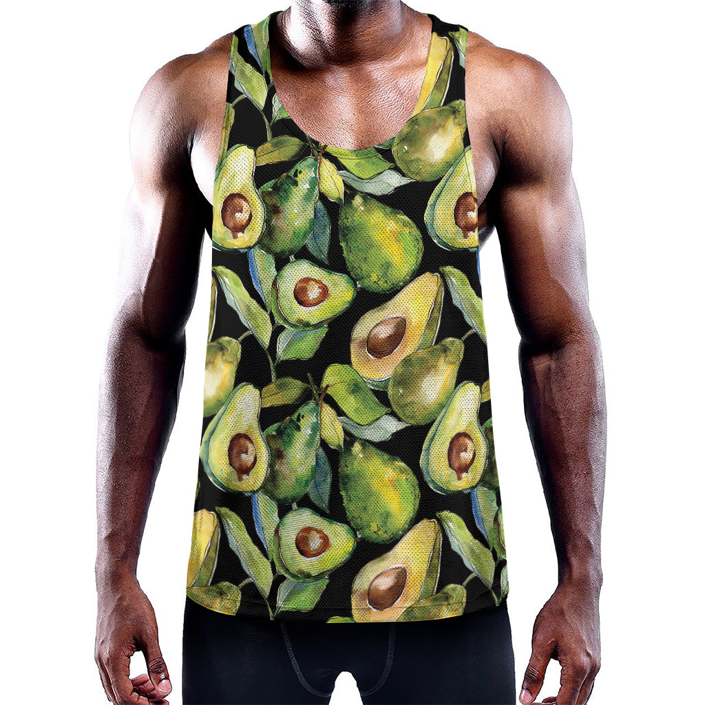 Watercolor Avocado Print Training Tank Top