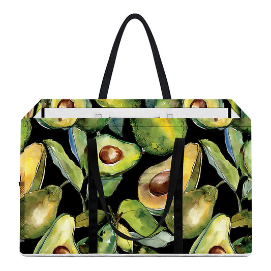 Watercolor Avocado Print Utility Tote Bag