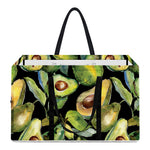 Watercolor Avocado Print Utility Tote Bag