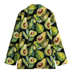 Watercolor Avocado Print Women's Blazer