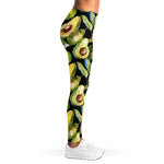 Watercolor Avocado Print Women's Leggings