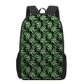 Watercolor Bamboo Pattern Print 17 Inch Backpack