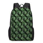 Watercolor Bamboo Pattern Print 17 Inch Backpack