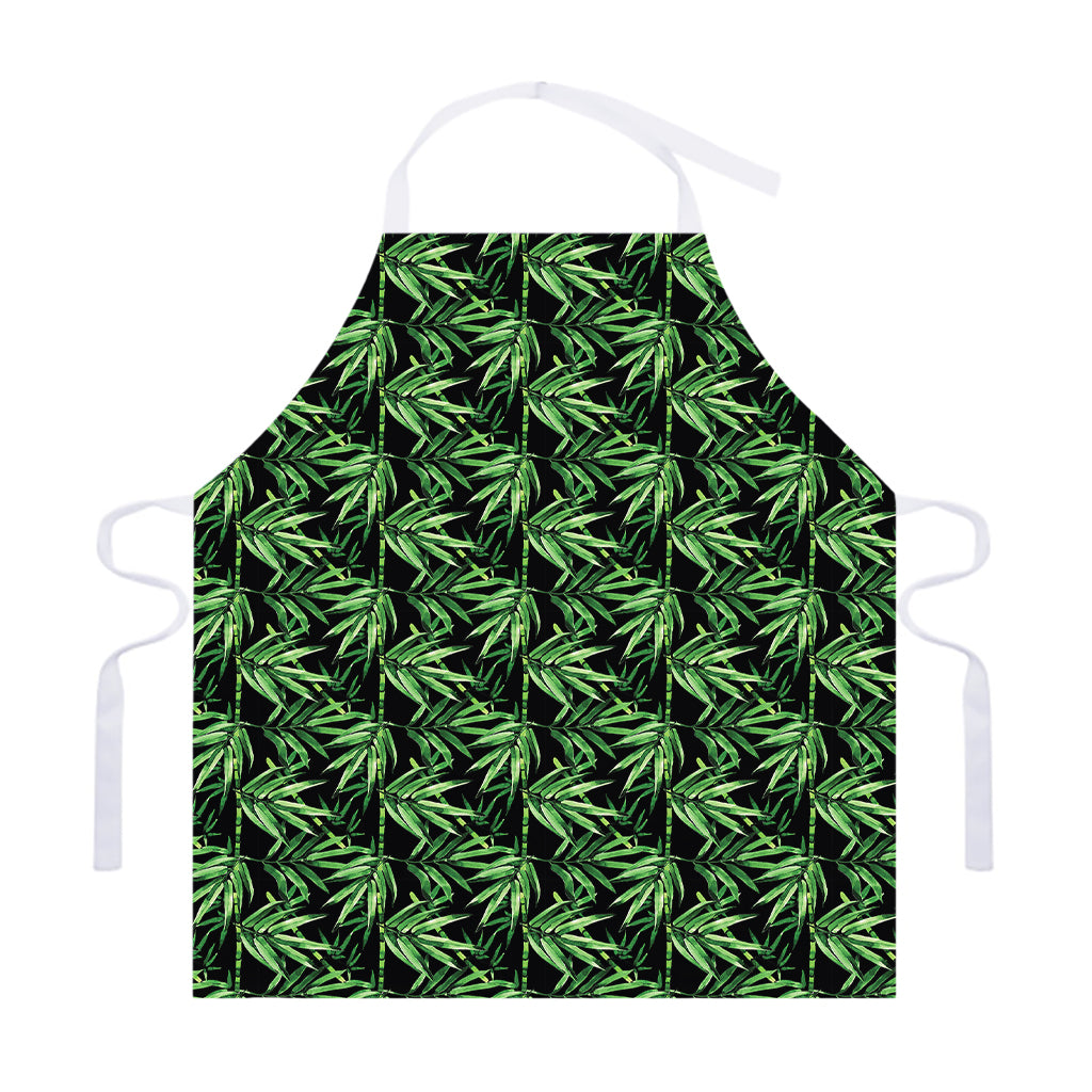 Watercolor Bamboo Pattern Print Adjustable Apron