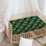 Watercolor Bamboo Pattern Print Baby Crib Sheet