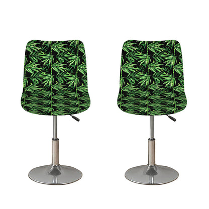 Watercolor Bamboo Pattern Print Bar Stool Covers