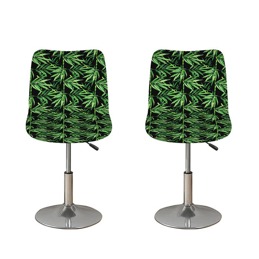 Watercolor Bamboo Pattern Print Bar Stool Covers