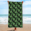 Watercolor Bamboo Pattern Print Beach Towel