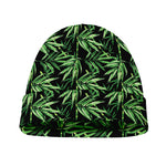 Watercolor Bamboo Pattern Print Beanie