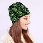 Watercolor Bamboo Pattern Print Beanie