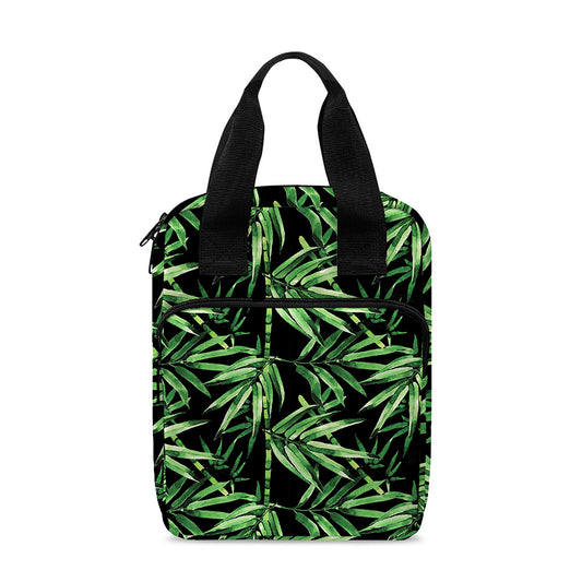 Watercolor Bamboo Pattern Print Bible Tote Bag