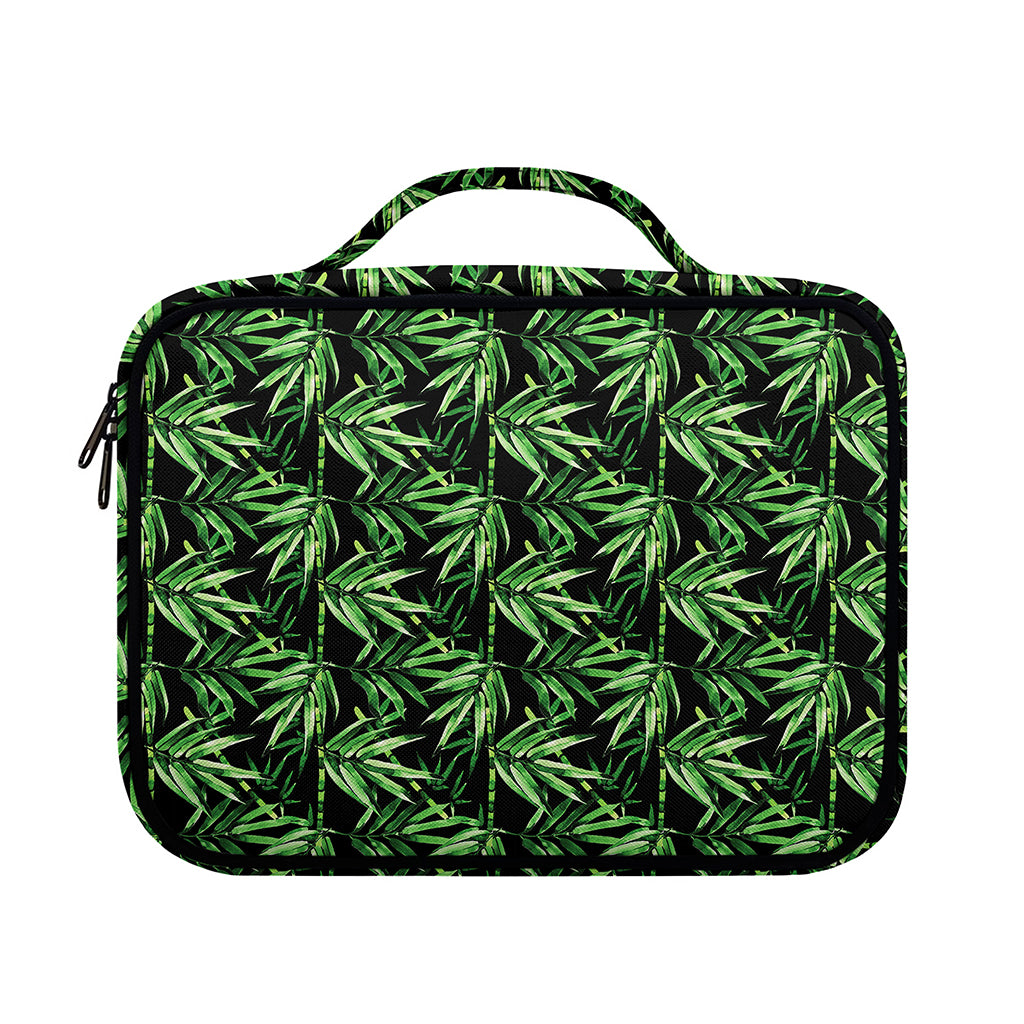Watercolor Bamboo Pattern Print Briefcase Bible Bag