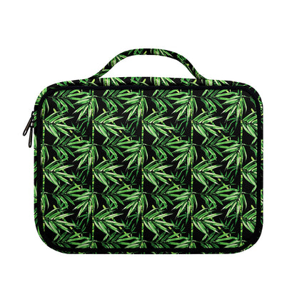 Watercolor Bamboo Pattern Print Briefcase Bible Bag