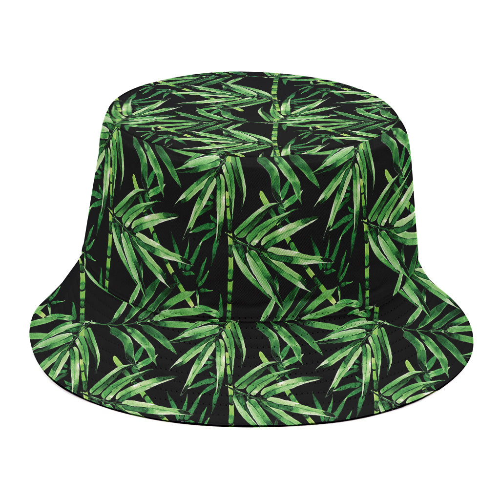 Watercolor Bamboo Pattern Print Bucket Hat