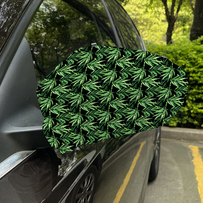Watercolor Bamboo Pattern Print Car Side Mirror Covers