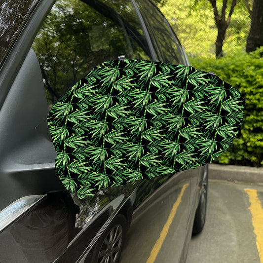 Watercolor Bamboo Pattern Print Car Side Mirror Covers